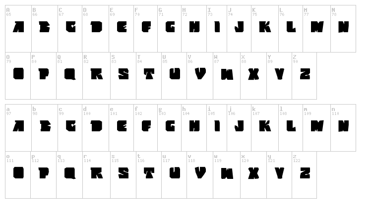 VTKS Super font map